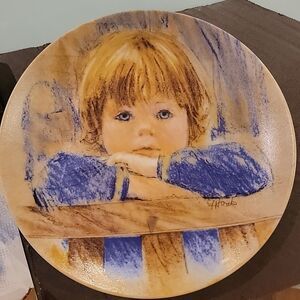 1985 Frances Hook Daydreaming Edwin Knowles Collectors Plate New in Box